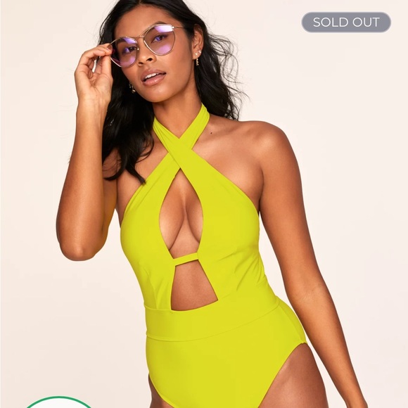 Brand: Adore Me SIZE: Small COLOR: neon green/yellow - Picture 5 of 6
